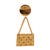 Late 20th Century Vintage Chanel Gold Plated Hanging Flap Bag Motif Pin Brooch For Sale - Image 5 of 8