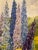 "Field of Delphiniums & Yarrow" Contemporary Original Impressionist Style Field Landscape Oil Painting by Robert Rutkauskas For Sale - Image 4 of 5