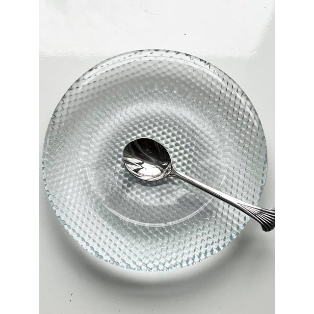 Perfect Little Serving bowl- Use for Caviar or condiments . Its heavy thick glass and Stainless scalloped spoon .