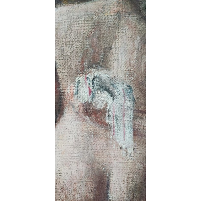 1900 - 1909 Henri Duvoisin, Dame à sa toilette, 1908, Oil on Canvas, Framed For Sale - Image 5 of 10