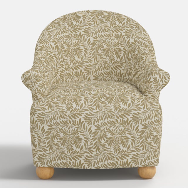 Not Yet Made - Made To Order Stoffer Home x Cloth & Company Marie Bun Foot Chair in Geogian Vine Dijon For Sale - Image 5 of 8