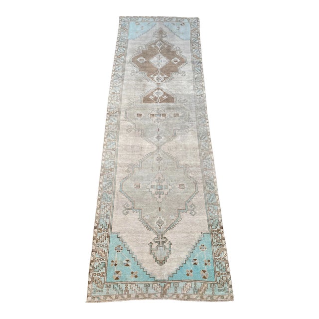Bellwether Rugs Vintage Oushak Runner - 3'7" X 11'3" For Sale