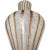 Mid 20th Century Vintage Fratelli Toso Murano White Aventurine Ribbons Italian Art Glass Corset Hourglass Vase For Sale - Image 5 of 7