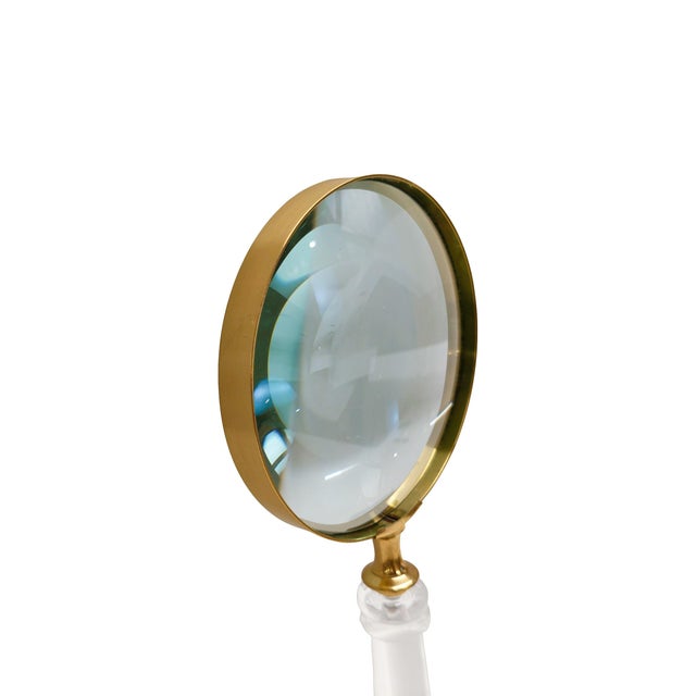 Gold Sherlock Magnifying Glass For Sale - Image 8 of 11