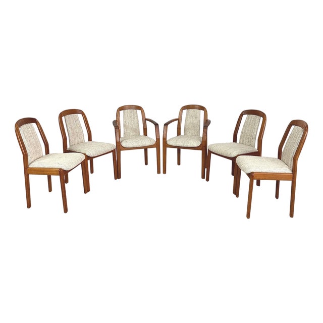 Scandinavian Dining Chairs Manner of Dyrlund – Set of 6 For Sale