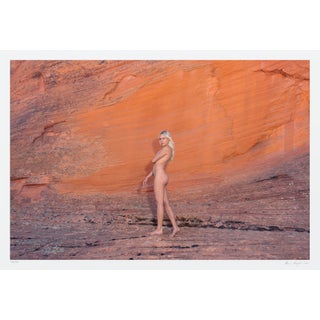 Fine Art Photograph | Signed Original Limited Edition of 6 | "Rusted Rock" Contemporary Figurative Nude Woman by Aaron Knight For Sale