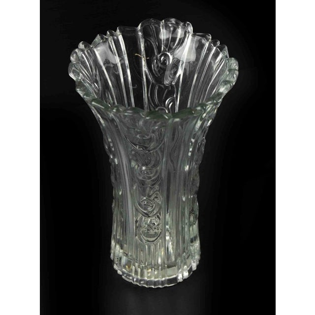 Vintage Clear Art Glass Vase, Italy, 1970s For Sale - Image 3 of 5