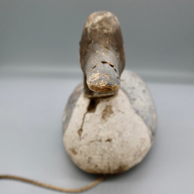 Vintage Folk Art Wooden Working Duck Decoys With Anchor Weights - Pair For Sale In Austin - Image 6 of 17
