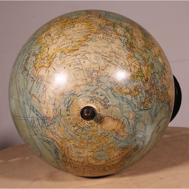 Early 20th Century Terrestrial Globe from J. Forest For Sale - Image 10 of 13