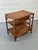 Vintage Rattan and Leather Bar Cart For Sale - Image 9 of 9