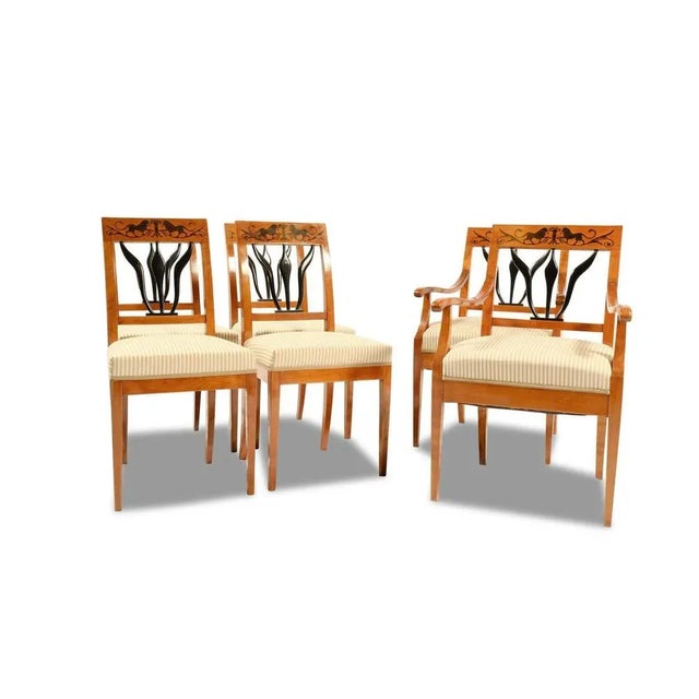 Biedermeier Dining Chairs, Bonn, 1890, Set of 4 For Sale - Image 4 of 4