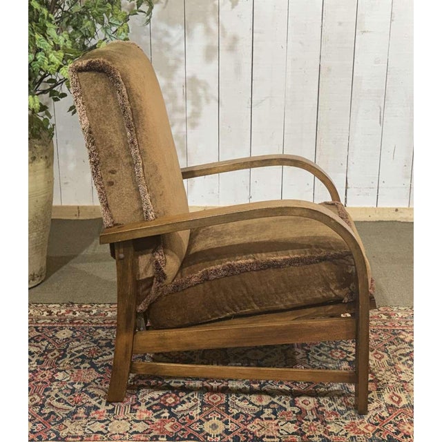 English Bridge Chair in Beech, 1930s For Sale - Image 6 of 12