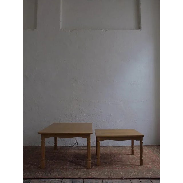 Carved Oak Coffee Table by Henning Kjaernulf, Denmark, 1950s For Sale - Image 4 of 5