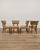 Set of 4 walnut chairs upholstered in Missoni fabric. High-quality design attributed to Emilio Lancia in collaboration...