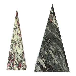 Italian Obelisk Pyramid Decorative Objects, Set