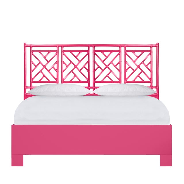 Chippendale Standard Bed California King - Pink For Sale - Image 12 of 12