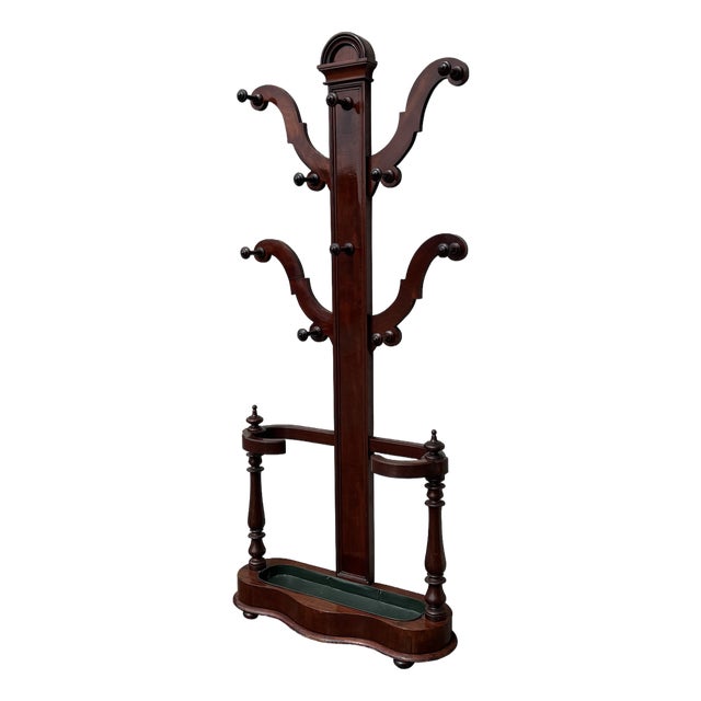 Victorian Mahogany Hall Stand, 1870s For Sale