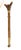 German Black Forest Style Carved Deer Head Baton with Brass Mounts, Circa 1930s For Sale - Image 4 of 14
