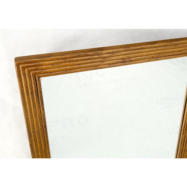 Heritage-Henredon Pair of Mid Century Modern Rectangle Wall Mirrors by Henredon Mint! For Sale - Image 4 of 9