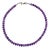 Ajd 18 Inch Glowing Amethyst Rondel Necklace For Sale
