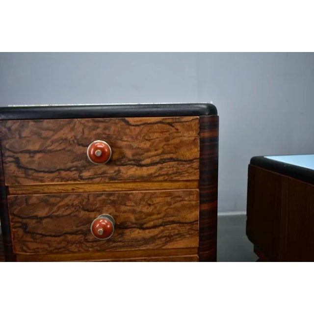 Vintage Art Deco Bedside Tables, 1935s, Set of 2 For Sale - Image 3 of 18