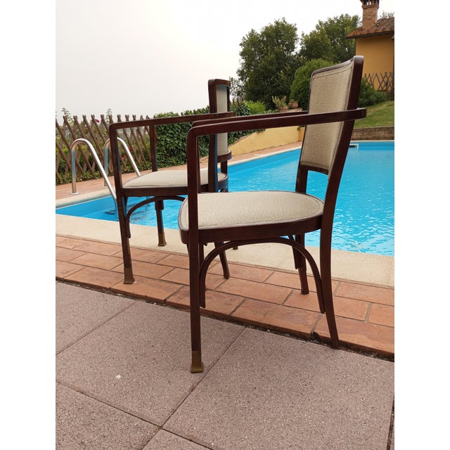 Model 719 Armchairs by Koloman Moser for J & J Kohn, Austria, 1902, Set of 2 For Sale - Image 18 of 18