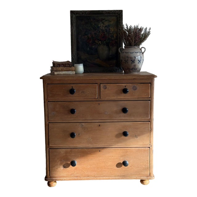 Antique English Pine Dresser/Dresser/Chest of Drawers For Sale