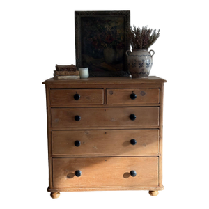 Antique English Pine Dresser/Dresser/Chest of Drawers