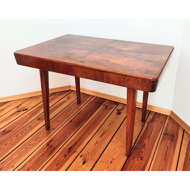 Extendable table designed by J. Halabala, Czechoslovakia, 1950s – vintage For sale is an exceptional vintage table...