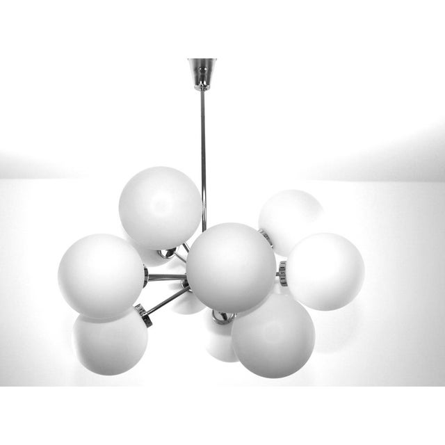 Sputnik Chandelier from Nikoll, 1960s For Sale - Image 13 of 14