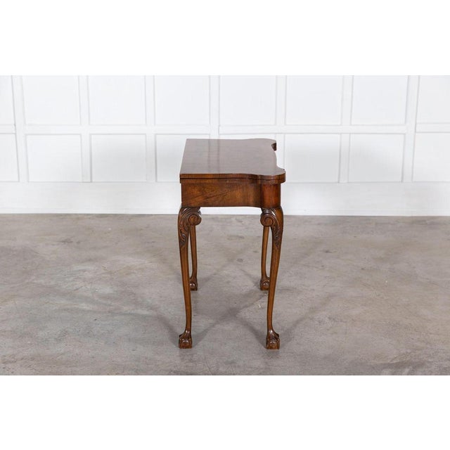 English Walnut & Mahogany Games Table, 1940s For Sale - Image 11 of 16