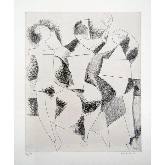 Trio - Original Etching by Marino Marini - 1954 1954 For Sale