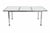DESCRIPTION: A striking vintage expandable dining table by Design Institute of America featuring polished chrome...