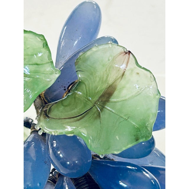 Mid-Century Modern Purple MCM Art Glass Grape Cluster For Sale - Image 3 of 3