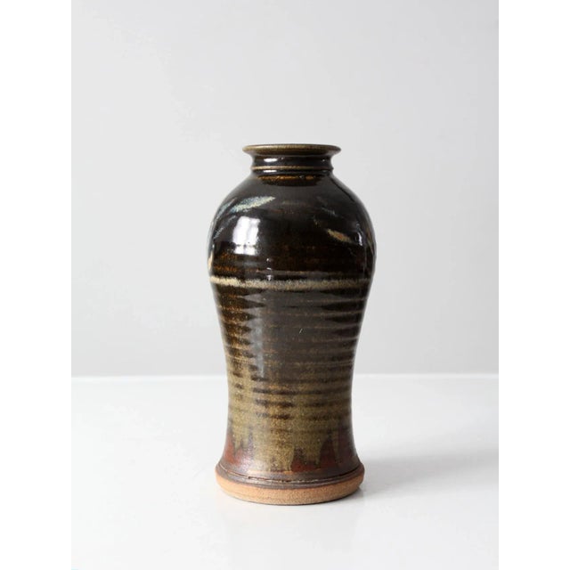 Vintage Studio Pottery Vase For Sale - Image 6 of 11