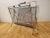 1960s Mid Century Steel Mesh Magazine Rack with Fleur De Lis Motif For Sale In Rochester - Image 6 of 11