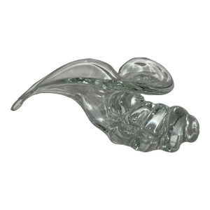 1970s Conch Shell Glass Sculpture by Licio Zanetti, Signed Venetian Murano Blown Glass