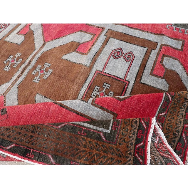 Textile Galerie Shabab Collection Mid-20th Century Turkish Anatolian Room Size Carpet For Sale - Image 7 of 8