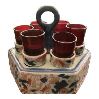 Ironstone Ceramic Votive Candle Holder For Sale