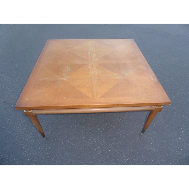 Vintage Mid Century Modern Solid Wood Peg Leg Coffee Table Chairish