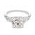 Art Deco 1930s Gia 3.11 Carat Old Mine Cut Diamond Platinum Engagement Ring, Size 4.75 For Sale - Image 3 of 6