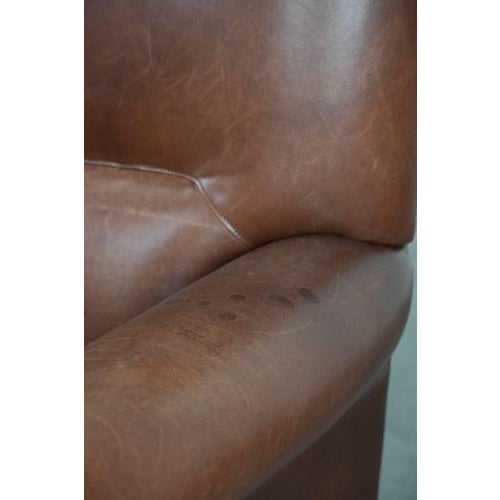 Club Chair in Cowhide Leather For Sale - Image 12 of 16