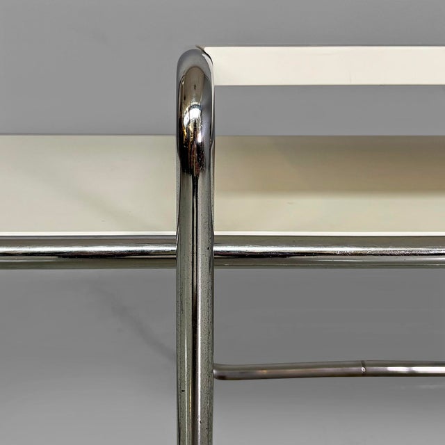 Italian Modern Laccio Coffee Tables in White Laminate attributed to Marcel Breuer for Gavina, 1970s, Set of 2 For Sale - Image 14 of 16