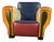 Postmodern Dutch Hip Hop Armchair from Peter van Zoetendaal, The Netherlands, 1990s For Sale