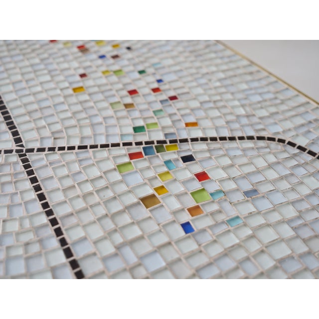 Mid-Century Freeform Kidney-Shaped Mosaic Table with Hairpin Legs by Berthold Müller Oerlinghausen, 1950s For Sale - Image 18 of 18