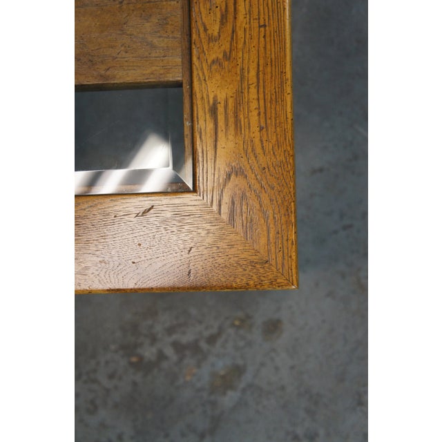 Late 20th Century Drexel Heritage Woodbriar Square Oak Side Accent Tables - a Pair For Sale - Image 10 of 12