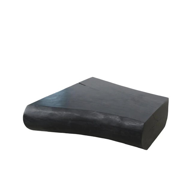 2020s Minimalist Black Living Edge Block Coffee Table 15 For Sale - Image 5 of 11