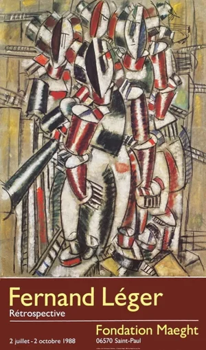 1988 Fernand Léger Fondation Maeght Retrospective Poster