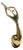 Large Abstract Brass Flute Player Sculpture on Wooden Base, 1970s For Sale