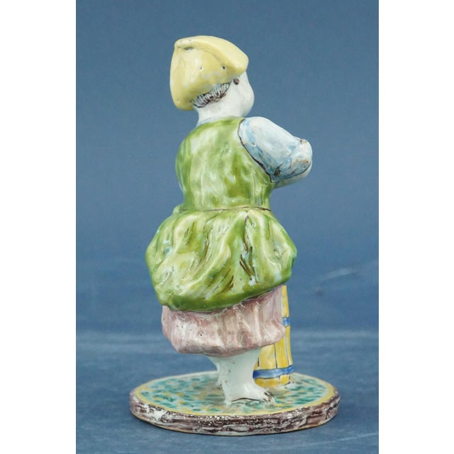 Ceramic 19th Century Hungarian Anabaptist Majolica Ceramic Peasant Women from Stomfa Haban, Set of 2 For Sale - Image 7 of 18